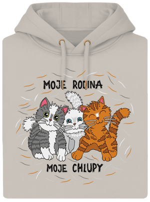 Moje rodina unisex mikina premium Pastel Macchiato