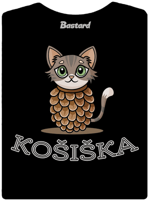 Košiška dámské tričko s lemem Black