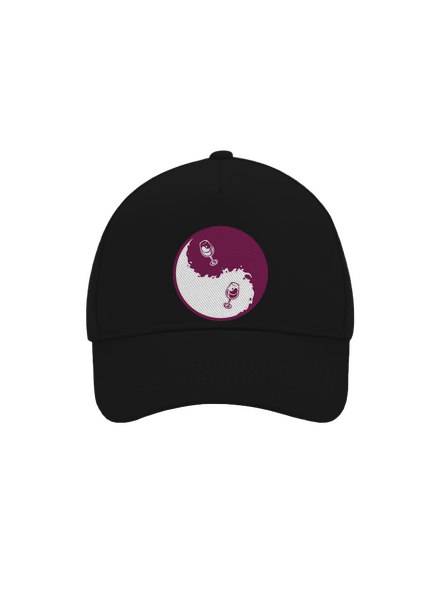 Jin Jang víno kšiltovka baseballka Black