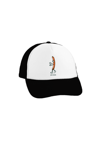 Páreček kšiltovka truckerka Black cap