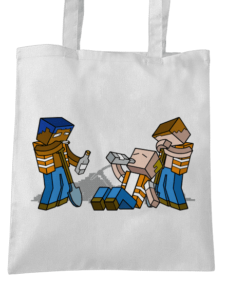 Real Minecraft taška White