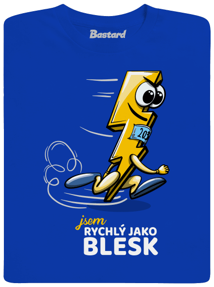Rychlý jako blesk dětské tričko Royal Blue