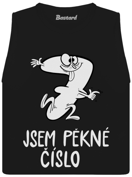 Jsem pěkné číslo dámské tílko volné Black