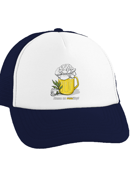 Pivoňky kšiltovka truckerka French Navy cap