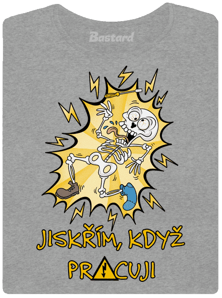 Jiskřím dámské tričko Dark Gray Melange