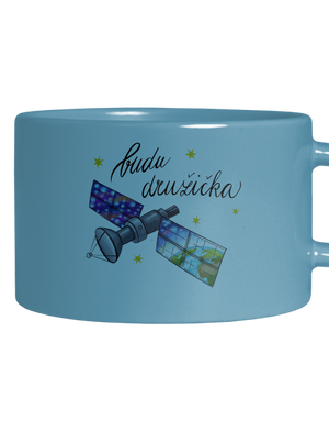 Budu družička hrnek makronka Blue Macaron