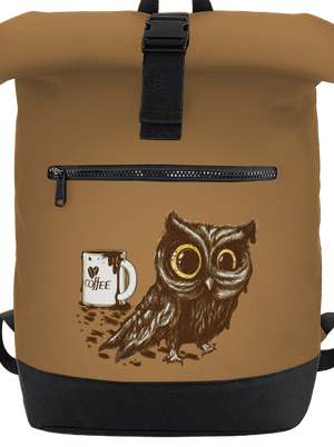 Sova na kofeinu batoh Caramel