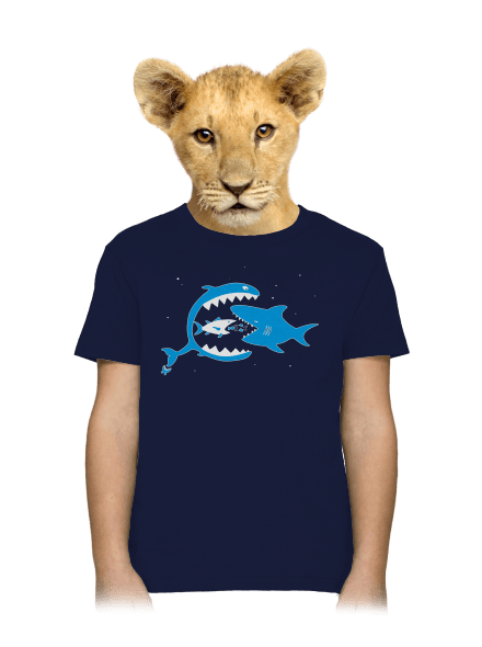 Rybky dětské tričko Navy