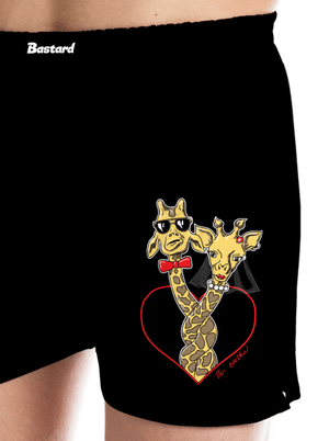 Žirafy ve svazku pánské trenky Black