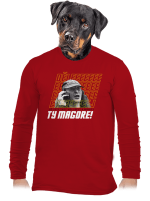 B18: Jiří Kára pánské dlouhý rukáv Red