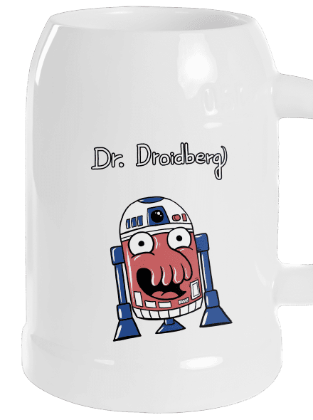 Dr. Droidberg půllitr White