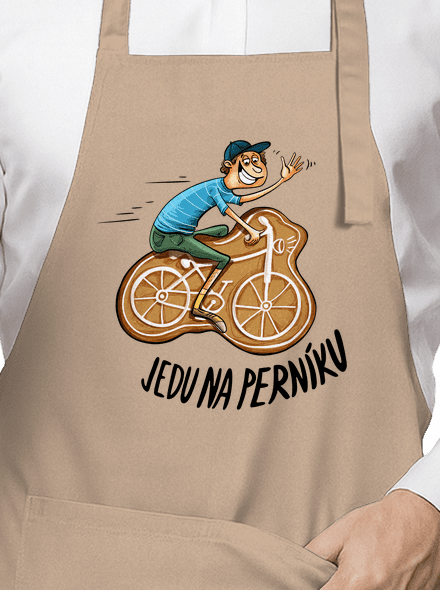 Jedu na perníku zástěra Rope