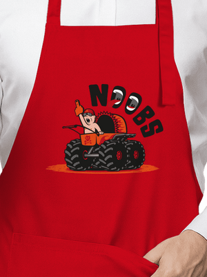 Monster kočárek zástěra Red