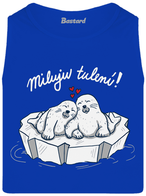 Miluju tulení pánské tílko Royal Blue