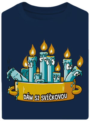 Svíčková unisex tričko oversized Midnight Blue