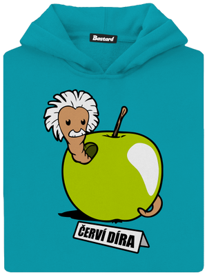 Červí díra dětská mikina klokanka Hawaiian Blue