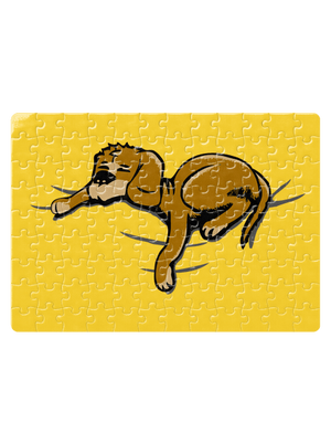 Spící pes puzzle White
