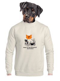 unisex mikina bez kapuce