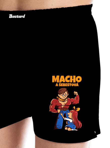 Macho a Šebestová pánské trenky Black