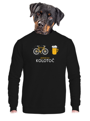 unisex mikina bez kapuce