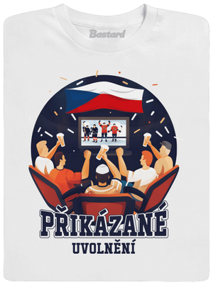 Přikázané uvolnění pánské dlouhý rukáv White