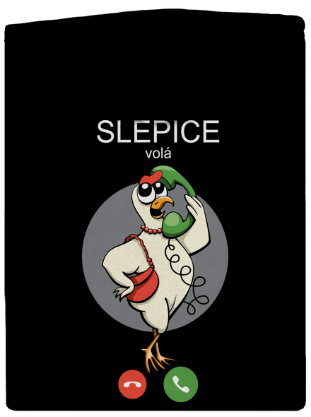 Slepice volá pánská mikina na zip Black