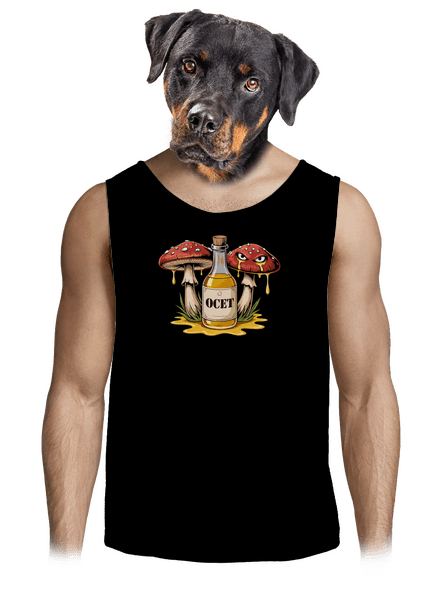 Houby s octem pánské tílko Black