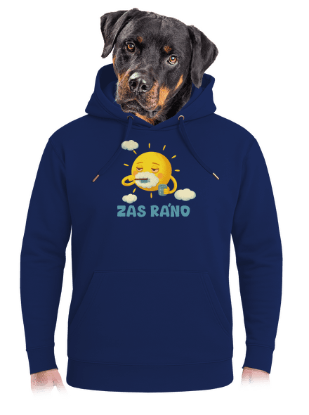 Zas ráno unisex mikina premium Navy