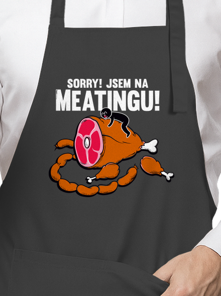 Meating zástěra Dark Grey