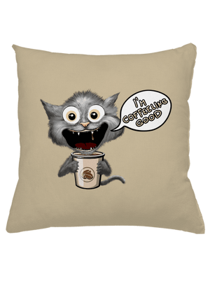 I’m coffeeling good polštář Beige