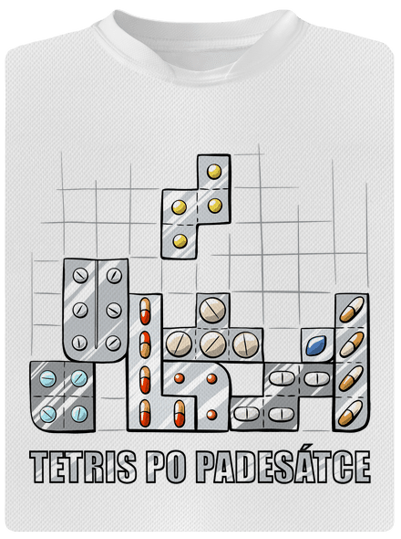 Tetris dětské sportovní tričko White