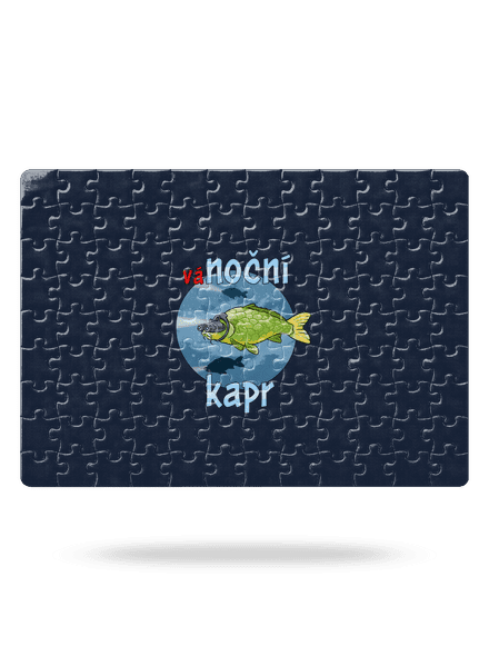 Vánoční kapr puzzle White