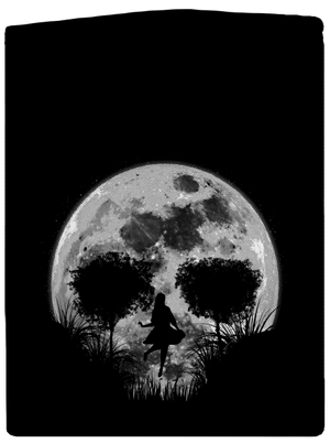 Smrtící úplněk pánská mikina na zip Black