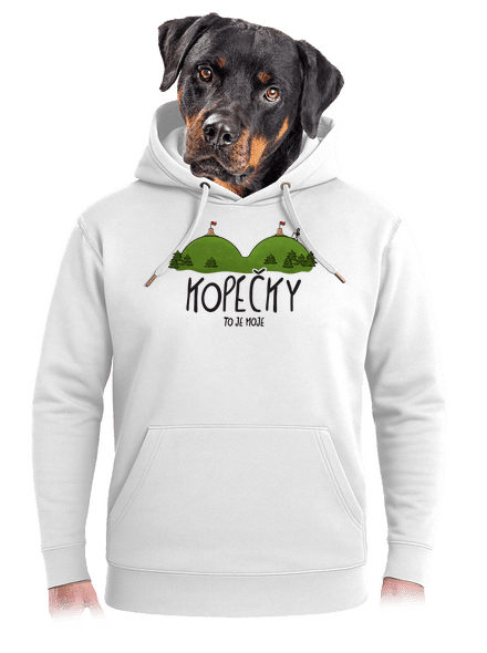 Kopečky unisex mikina premium Snowwhite