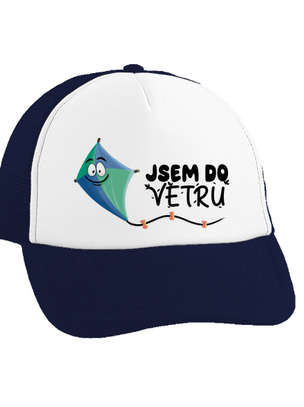 Do větru kšiltovka truckerka French Navy cap