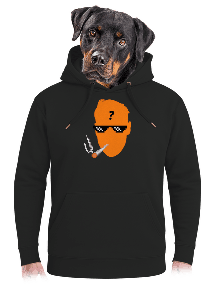 Thug life unisex mikina premium Dark Black