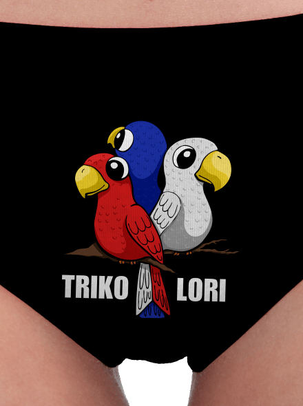 Trikolori dámské kalhotky Black
