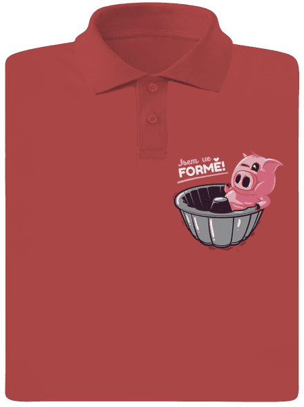 Ve formě pánská polokošile Burgundy