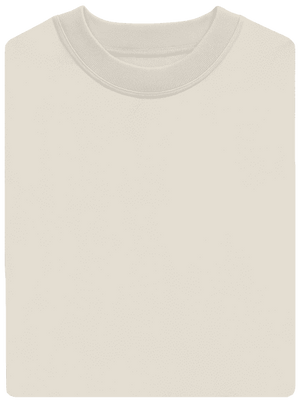 Bez potisku unisex mikina bez kapuce Off White