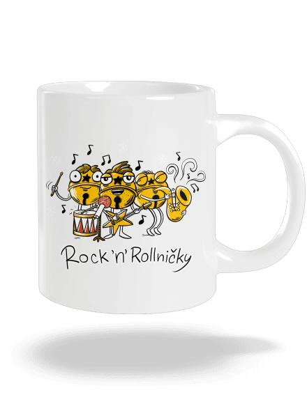 Rock 'n' rollničky velký hrnek White