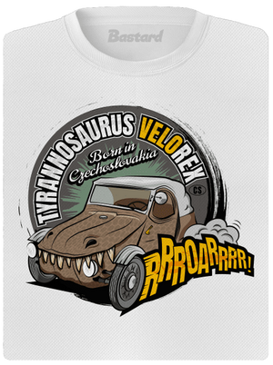 Tyrannosaurus Velorex dámské sportovní tričko White
