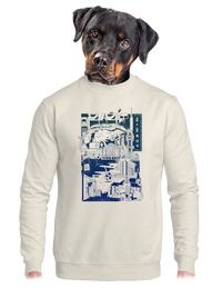 unisex mikina bez kapuce