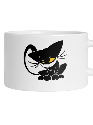 Evil cat hrnek makronka White