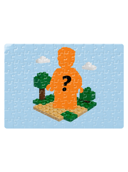Lego postava z vlastní fotky puzzle White