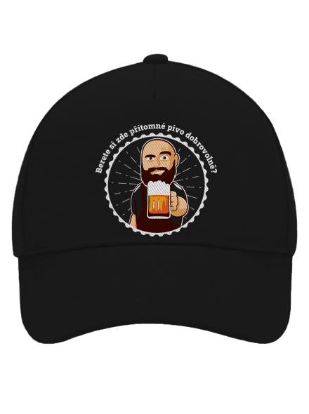 Pivo dobrovolně kšiltovka baseballka Black