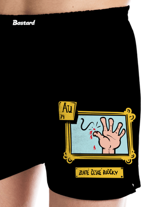 Zlaté české ručičky pánské trenky Black