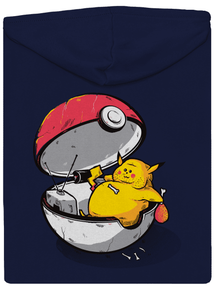 Konec pokémona pánská mikina na zip Navy