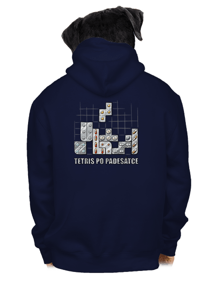 Tetris pánská mikina na zip Navy