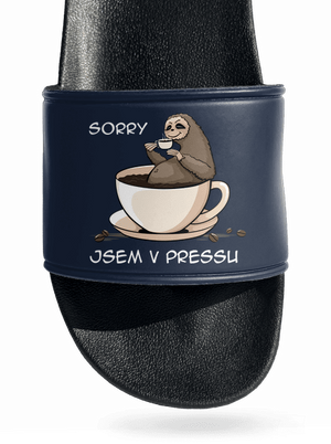 V pressu pantofle Navy