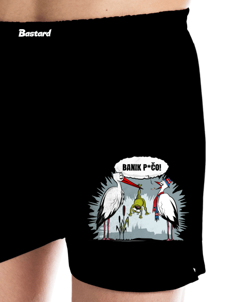 Banik p*čo! pánské trenky Black
